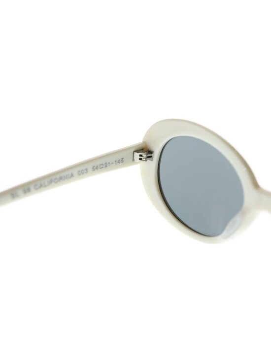 Saint Laurent Paris California Surf Collection Oval Sunglasses White Eyewear main image 5